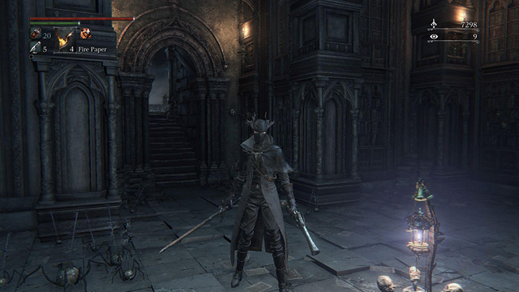 Mergo’s Loft: Middle Lamp, found right after the fight with Micolash / Bloodborne