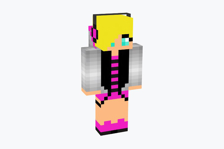 Pink Nike Hoodie Girl Minecraft Skin
