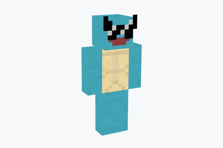 Cool Squirtle Squad Skin For Minecraft