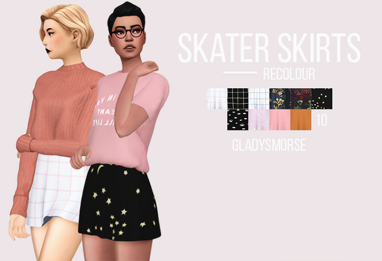Skater Skirts Recolour CC
