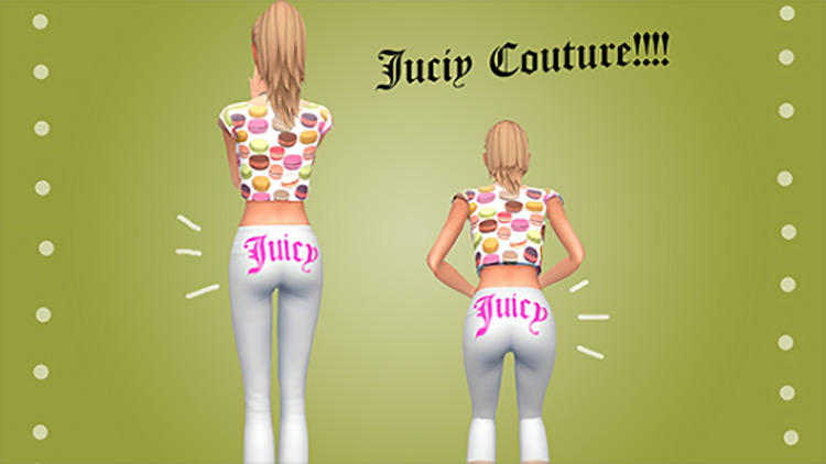 Juicy Couture Bottoms + Top by scampsims / TS4 CC