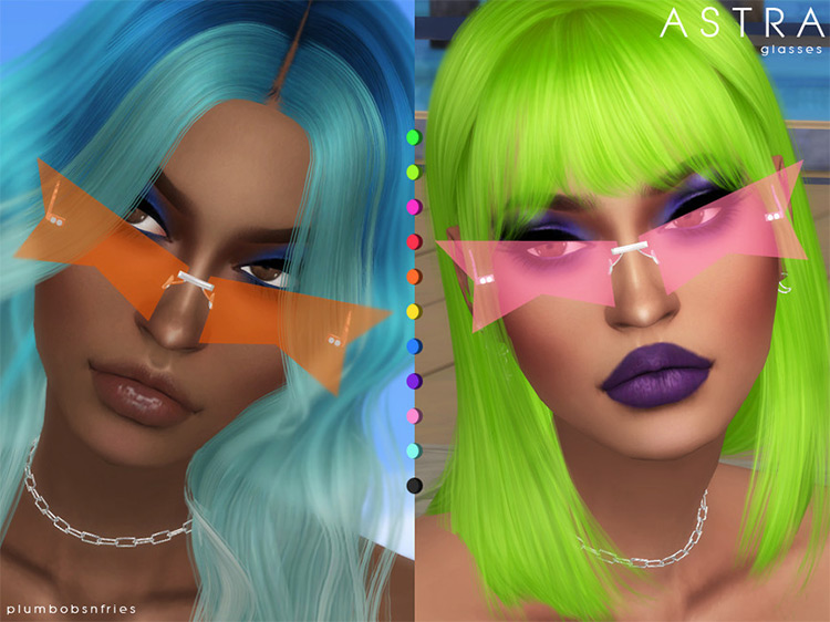 ASTRA Colorful Sunglasses / Sims 4 CC