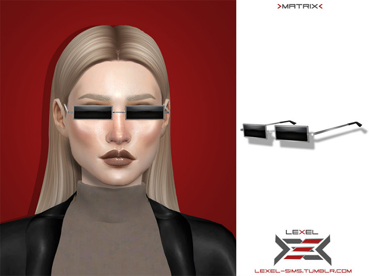 Matrix Glasses by LEXEL / Sims 4 CC