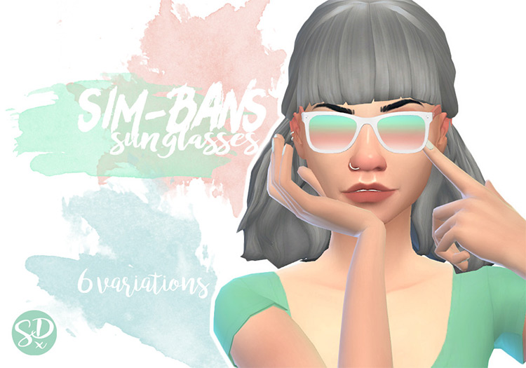 Sim-Bans Sunglasses CC / The Sims 4