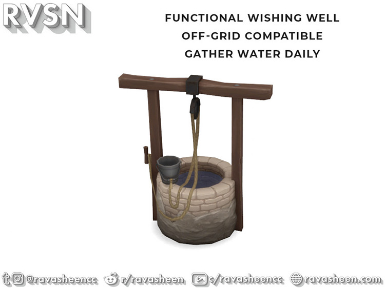 Wishing Water Well (Snow White) / Sims 4 CC