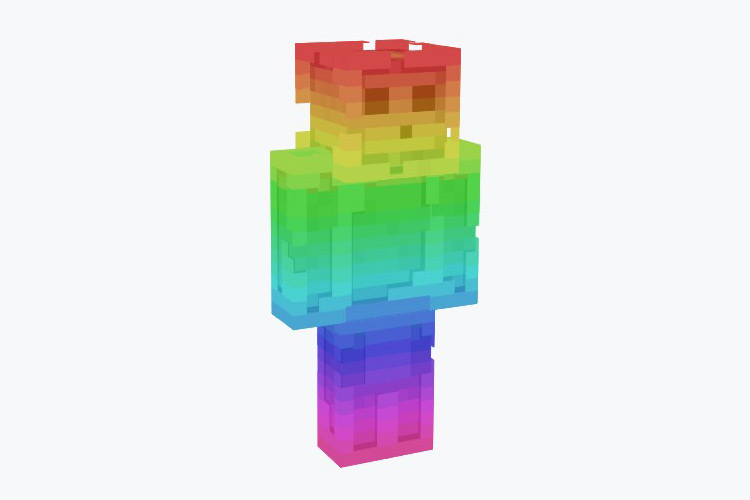 Rainbow Slime Minecraft Skin