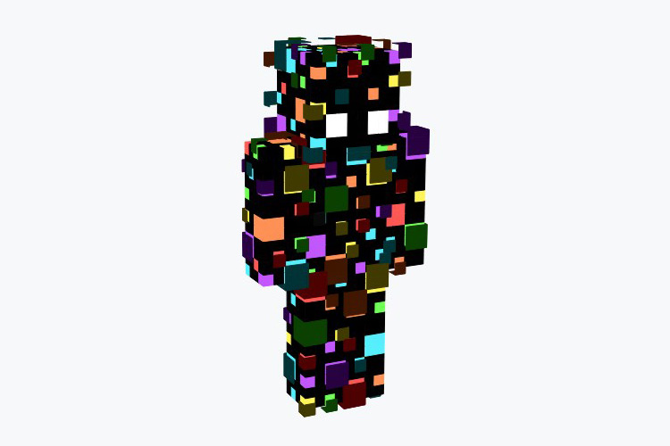 Rainbow Dot Party Skin For Minecraft