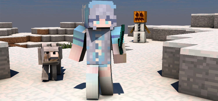 Blue Ice Girl in Minecraft (preview)