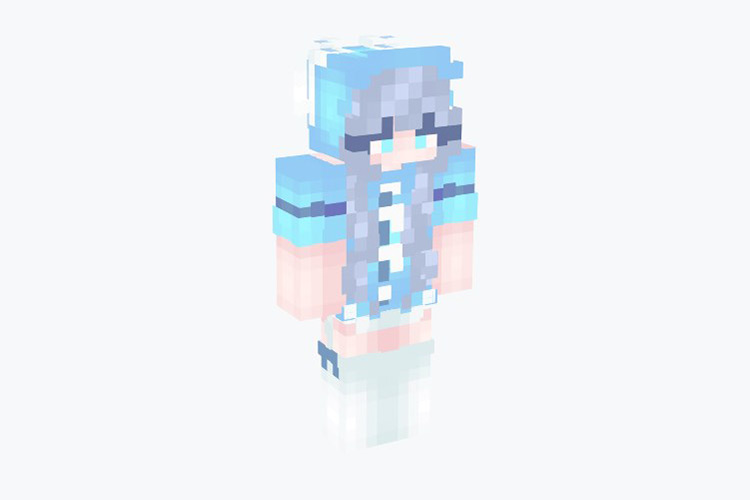 Ice Bunny (Girl) Skin For Minecraft