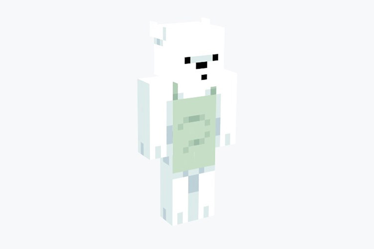 Ice Bear (We Bare Bears) Skin For Minecraft