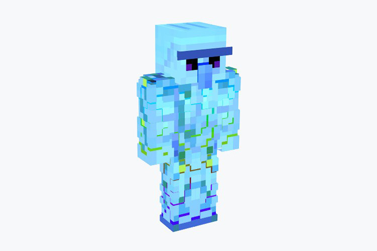 Ice Golem Sunglasses Skin For Minecraft