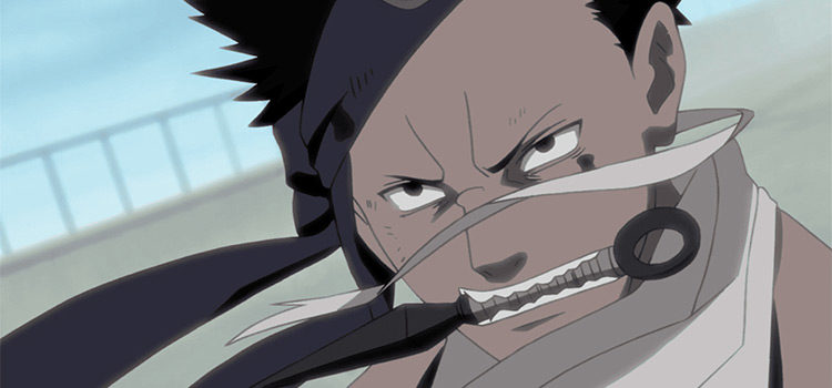 Zabuza close-up screenshot from Naruto anime