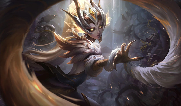 Coven Zyra Prestige Edition Skin Splash Image from League of Legends