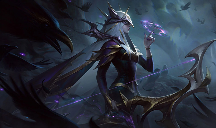 Coven Ashe Skin Splash Image from League of Legends