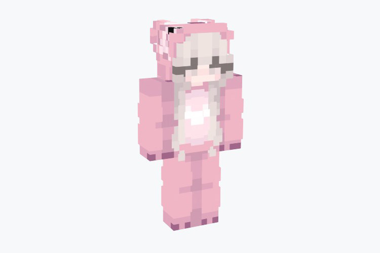 Pink Stitch Onesie (Girl) Minecraft Skin
