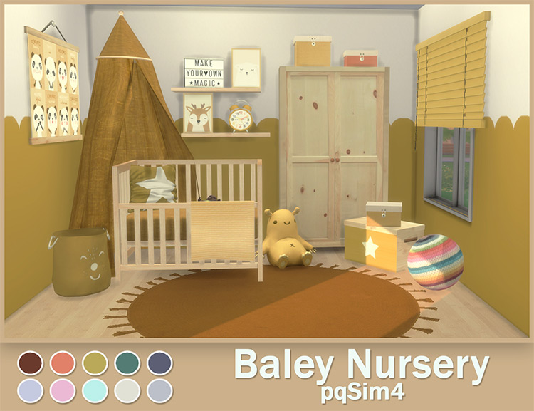 Baley Nursery by pqSim4 for Sims 4