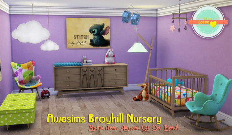 Awesims Broyhill Nursery by Awesims (Loree) for Sims 4