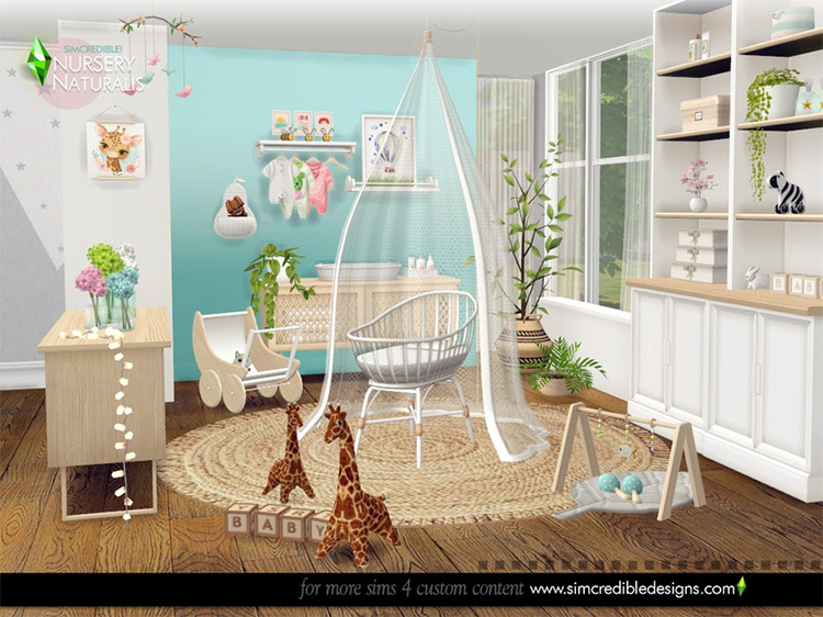 Naturalis Nursery by SIMcredible! Sims 4 CC