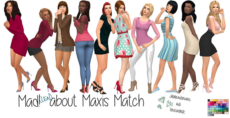 Best Sims 4 Maxis Match High Heels CC  All Free    FandomSpot - 66