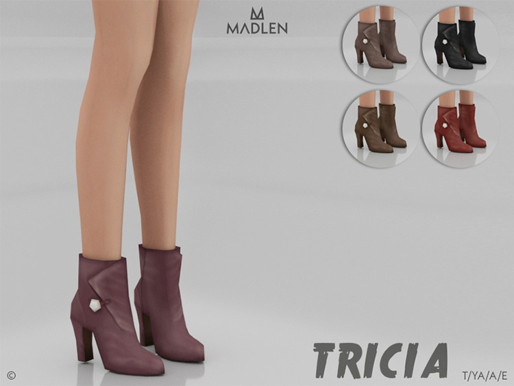 Madlen Tricia High Heel Boots by MJ95 / TS4 CC
