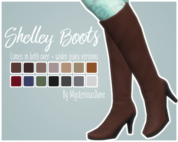 Shelley Boots by MysteriousDane / Sims 4 CC