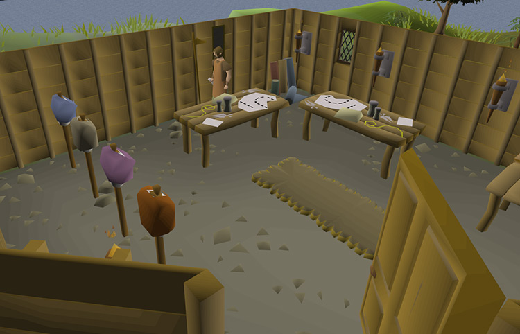 Rommik's Crafty Supplies shop in Rimmington / OSRS