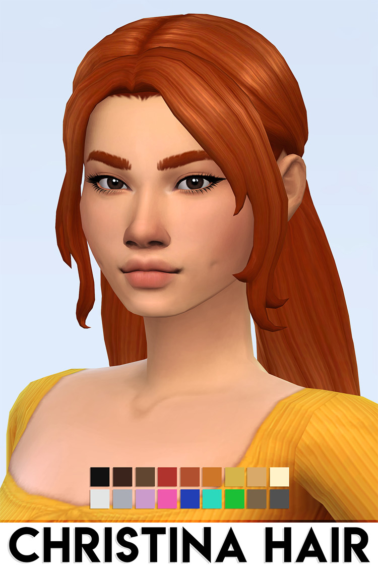 sims 4 cc long female hair maxis match