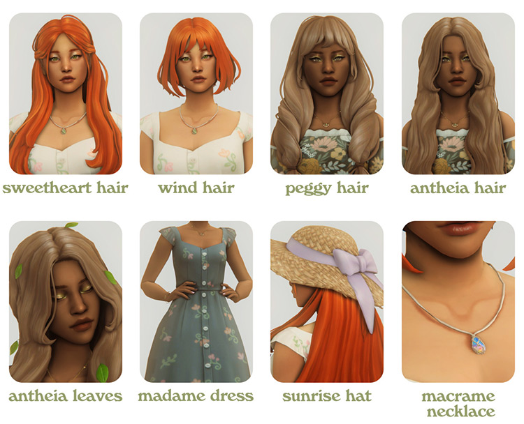 Sims 4 Maxis Match CC  Long Hair for Girls  All Styles    FandomSpot - 32