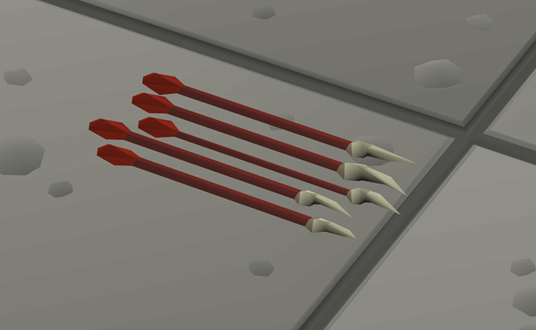 Dragon arrows close-up screenshot / OSRS