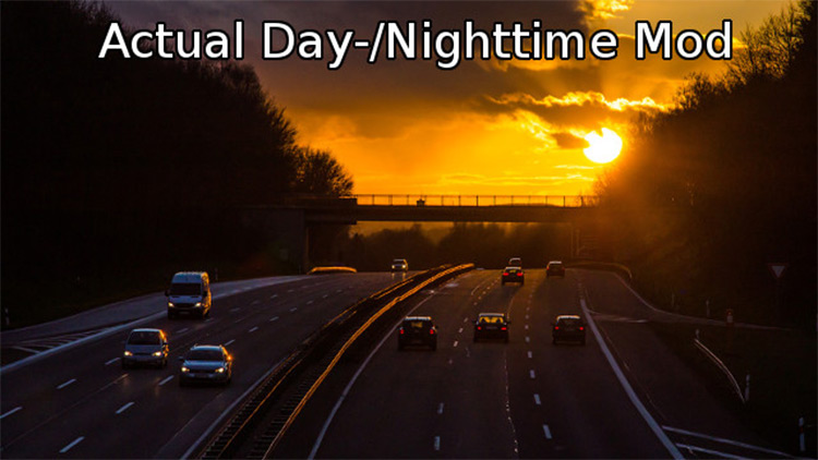 Actual Day/Night Times ATS mod