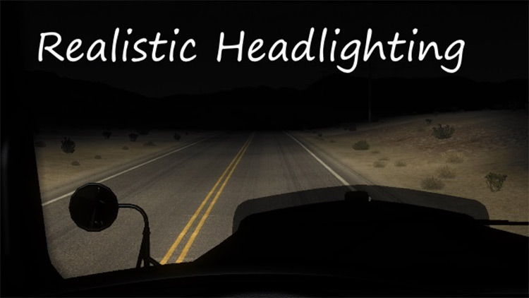 ATS Realistic Headlighting mod