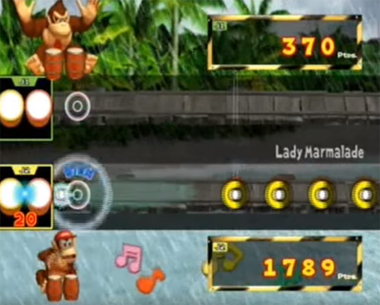 Donkey Konga Gamecube screen