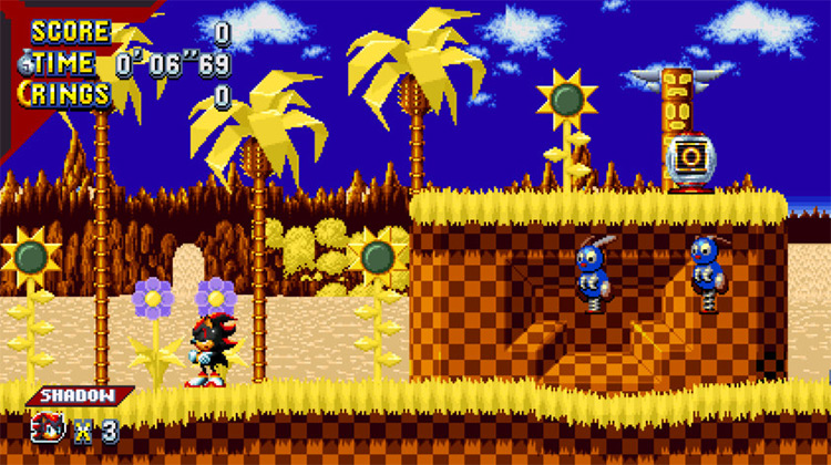 Classic Shadow In Sonic Mania Plus [Sonic Mania] [Mods]