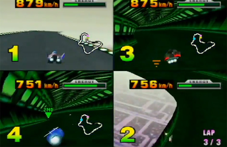 F-Zero X N64 captura de pantalla