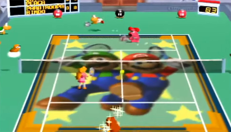 Capture d'écran Mario Tennis N64