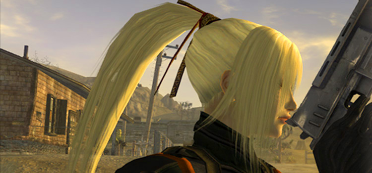 Blonde ponytail hair style for Fallout New Vegas
