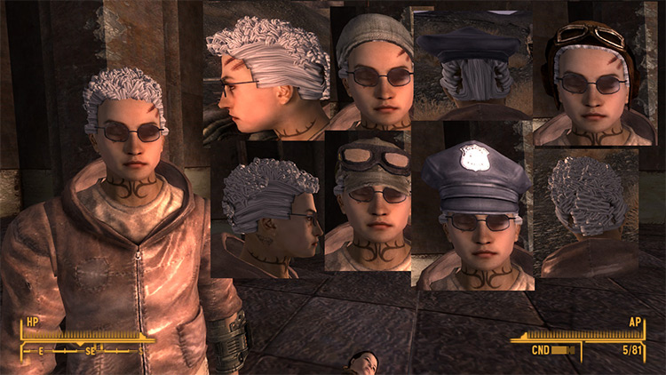 fallout new vegas female hair mods