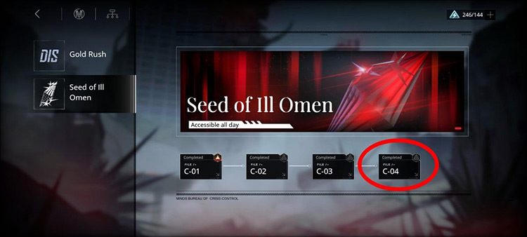 Seed of Ill Omen (Stage C-04) / Path To Nowhere