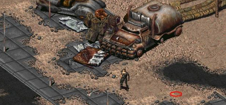 Fallout 2 desert gameplay screenshot