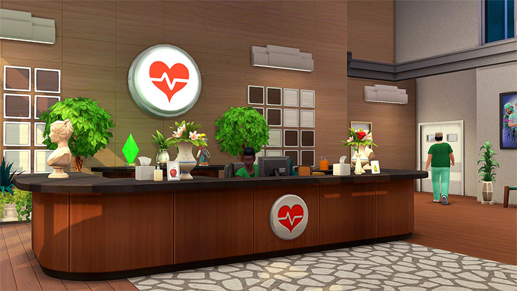 Willow Creek Hospital Maxis Makeover / Sims 4 CC