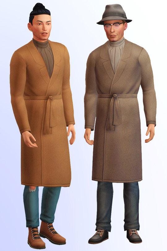 Mr. & Mrs. Fall Coat / Sims 4 CC