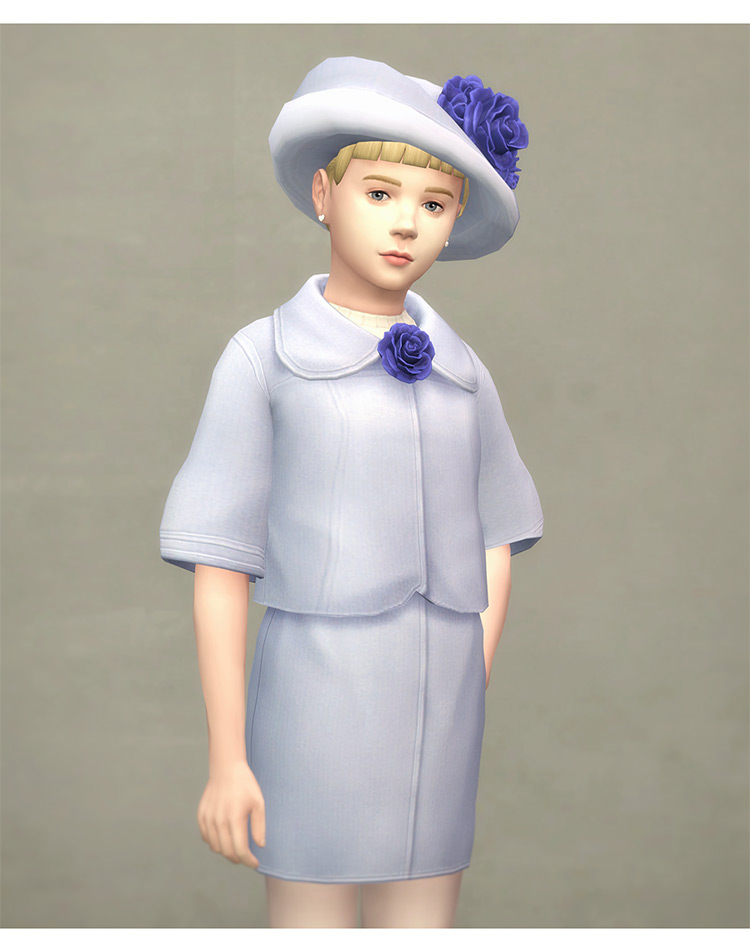 Little Lady of Dress & Hat / TS4 CC