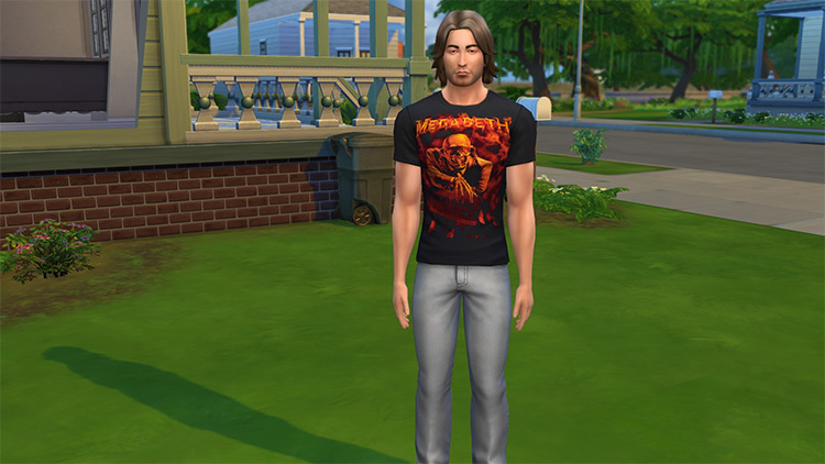 Heavy Metal T-Shirt Assortment / Sims 4 CC