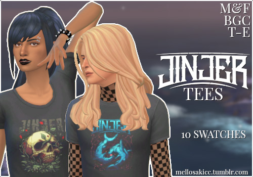 Jinjer Band Tees / Sims 4 CC