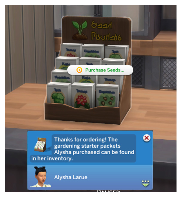 Functional Retail Seed Display / Sims 4 CC