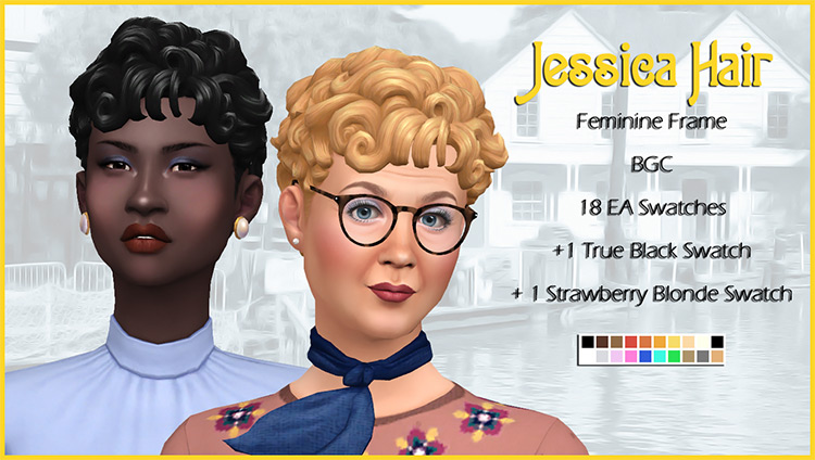 Jessica Hair / Sims 4 CC