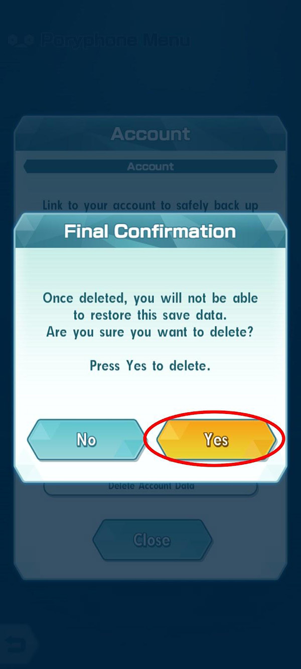 Final Confirmation Prompt / Pokémon Masters EX