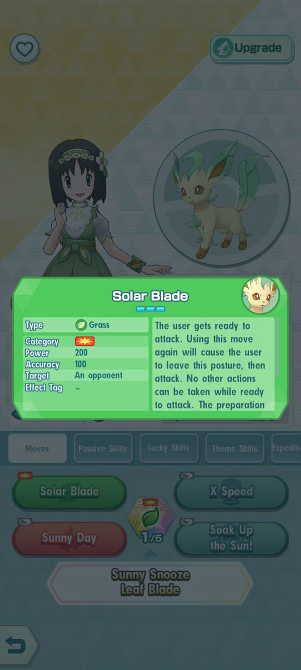 Solar Blade (Pokemon Skill) / Pokémon Masters EX