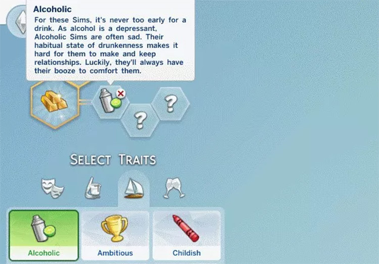 mod the sims traits