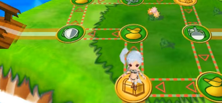 Game board screenshot of Dokapon Kingdom for PS2